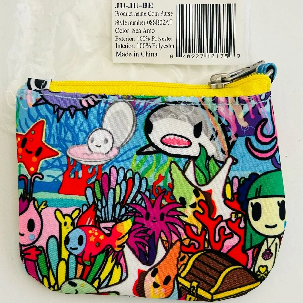New Tokidoki Jujube Sea Amo Coin Purse Bag Rare Limited Edition Machine Wash
